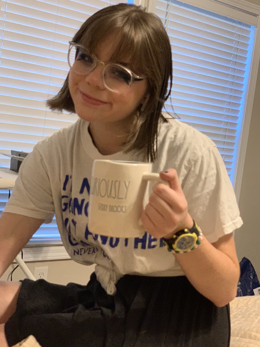 MeganLittle01's tweet photo. Why my daughter thinks it is ok to use my teacher mug - I will never know @gerrybrooksprin #suriously https://t.co/yvD3E7O0nG