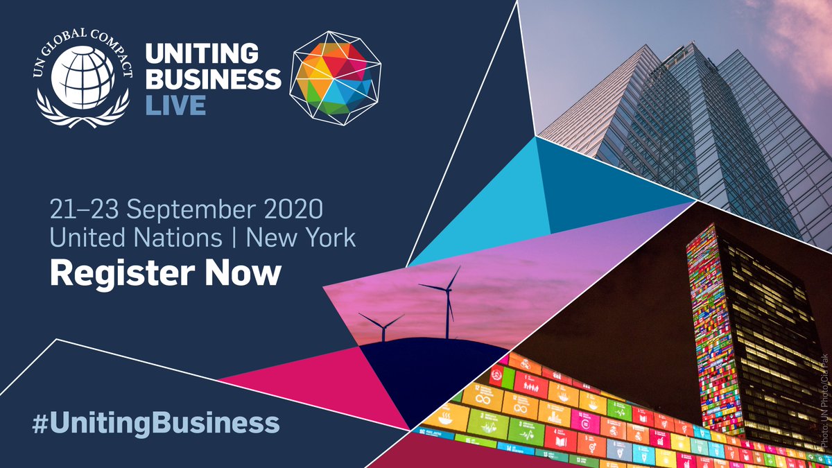I'm excited to be attending #UnitingBusiness LIVE at #UNGA! This virtual event will take stock of the state of the 🌏, address gaps in progress, drive business ambition on the #GlobalGoals and highlight actionable solutions.

➡️registration.unglobalcompact.org/website/15648/…