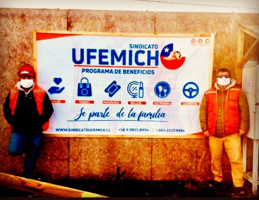 UFEMICH🇨🇱| en terreno👷🏻‍♂️
🤝👨‍👩‍👧‍👦Programa de Beneficios para nuestros socios y sus familias. 
#ufemichcontigo