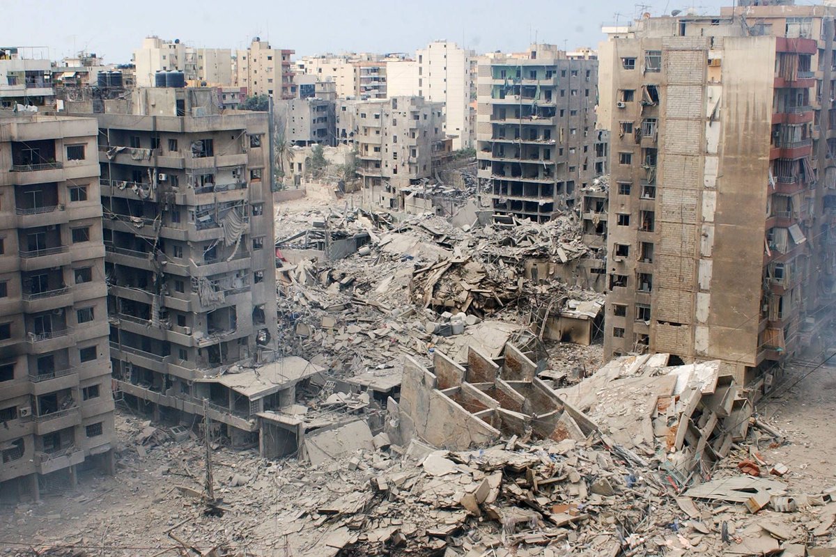 It's possible that the blast effect of the event mostly broke windows and took out individual upper stories of apartments.It's possible that the Lebanese are saying that broken windows are worse than the civil war and the 2006 war.