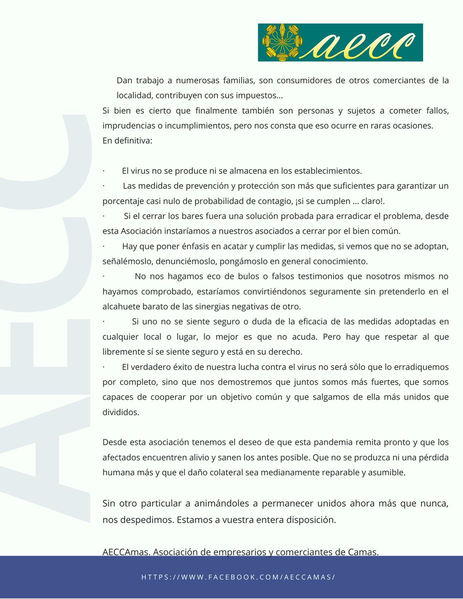 aeccamas's tweet photo. Comunicado de AECC a l@s vecin@s de Camas https://t.co/aS9NTUYFAS