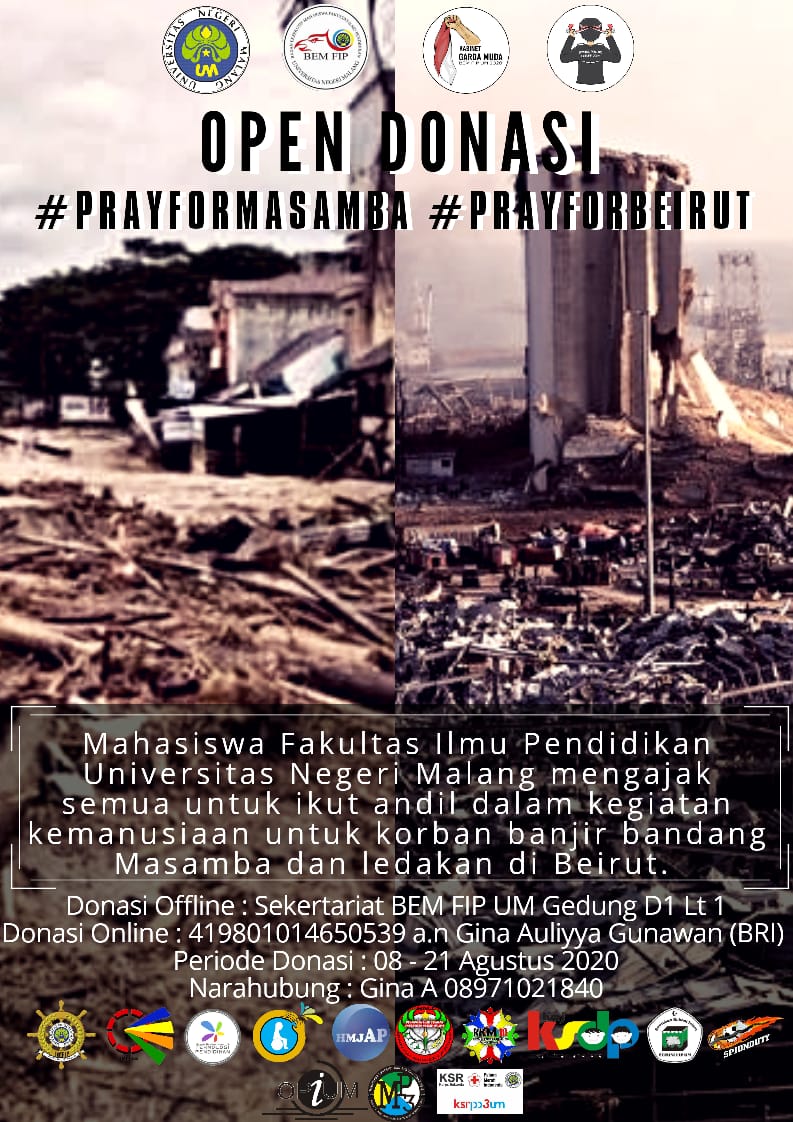 hmdplbfipum's tweet photo. yuk donasi yuk #prayformasamba #prayforbeirut https://t.co/L9OxlaE4is