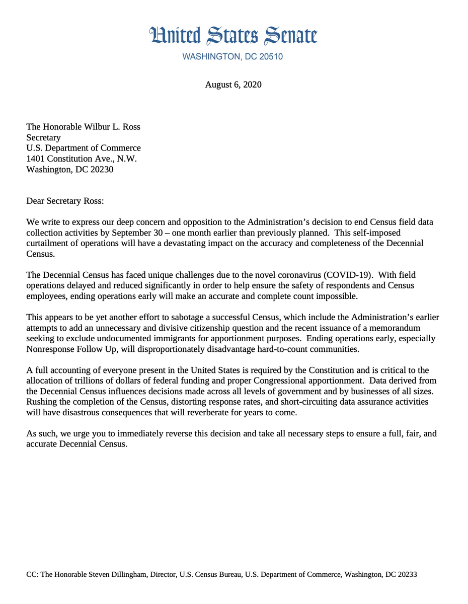 Screenshot of page 1 of the letter. The full text is available at the link in the original tweet.