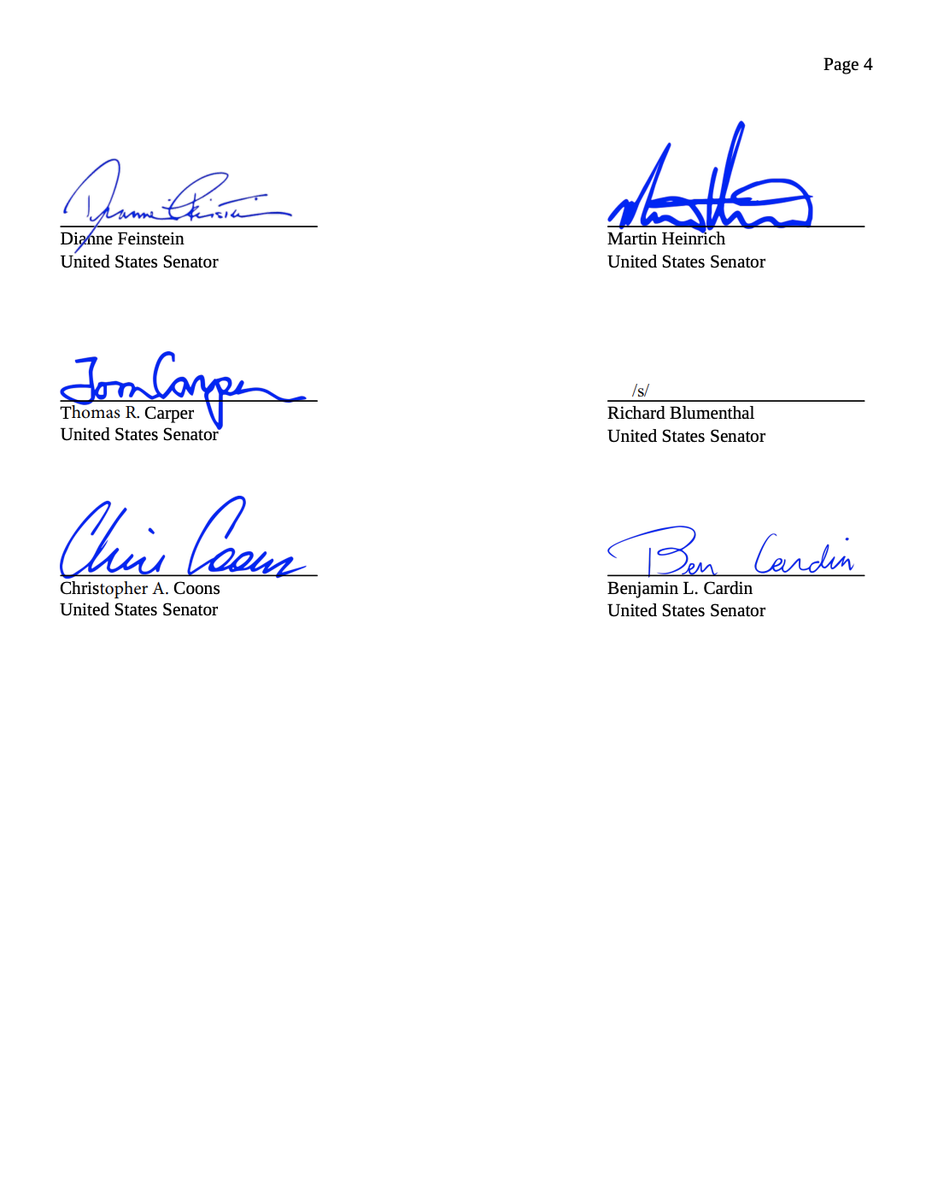 Screenshot of page 4 of the letter. The full text is available at the link in the original tweet.