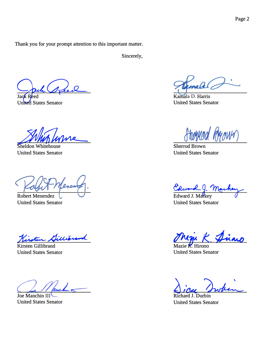 Screenshot of page 2 of the letter. The full text is available at the link in the original tweet.