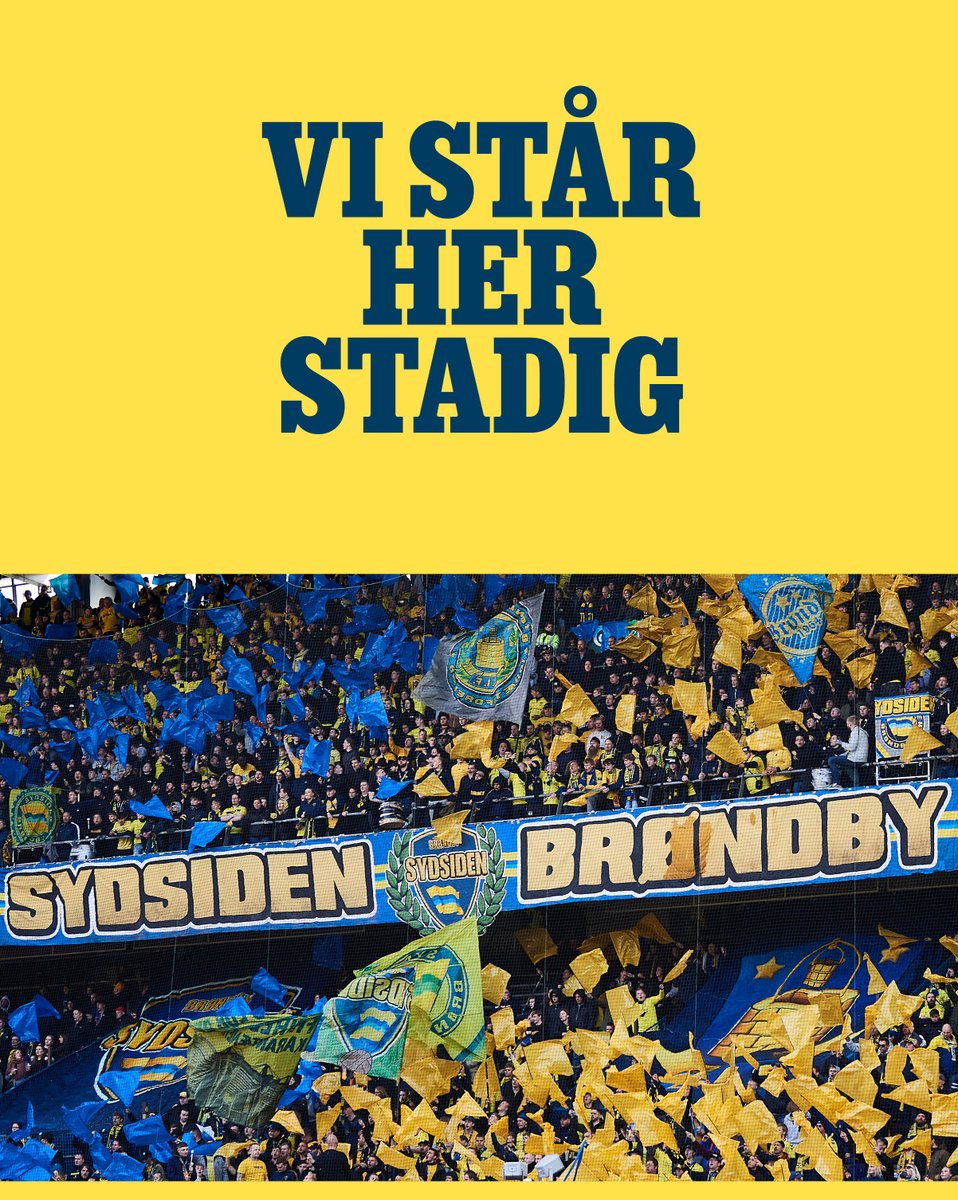 Efter torsdagens klubskifte, valgte vi at handle hurtigt. Vi har fået trykt nye omslag til 'Vi står her stadig',  så det er de rigtige tilhængere, der er i fokus. #brøndbyif  helminsorgenfri.dk/vare/vi-st%C3%…