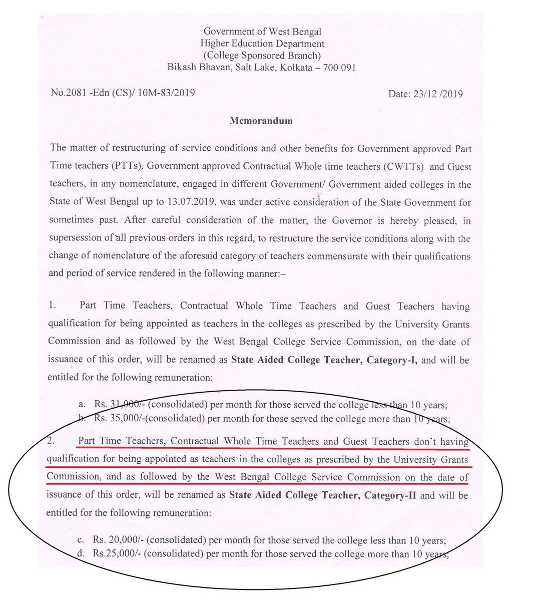 Subrata62794328's tweet photo. @ugc_india @narendramodi @PMOIndia @DrRPNishank @DDNewslive @HRDMinistry We'll protest untill WBGovt repeal the decision of recruiting SACT permamently in WB colleges. The decision is truely illogical and will ruin the future of higher education system. #RevokeSACT #SaveHigherEdu @ugc_india @DrRPNishank @pankajugc @ResearchSchola6 #RevokeSACT https://t.co/KUIqDyAXJY