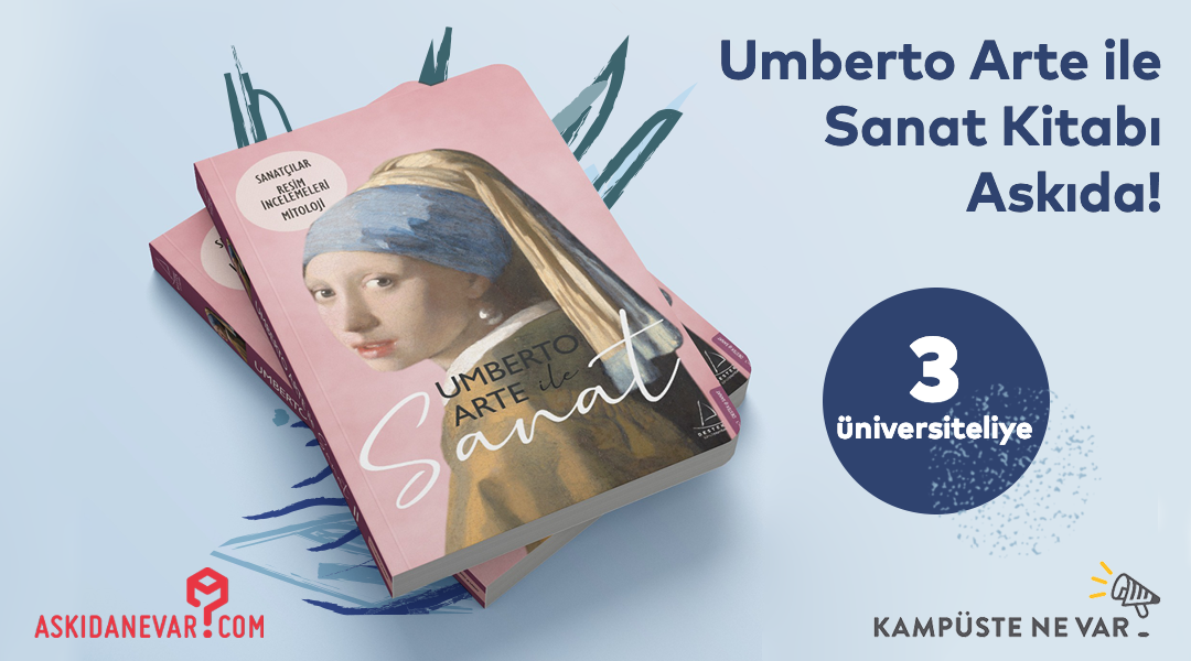 Eşsiz eserlerin ve dâhi yaratıcılarının bilinmeyenleriyle dolu, gerçek bir “sanat okuyuculuğu” rehberi "Umberto Arte ile Sanat II" kitabı askıda! <a href="/kampustenevar/">Kampüste Ne Var</a> ve @umbertoarte hesaplarını takip eden ve bu tweet'i RT'leyen 3 üniversite öğrencisine hediye!