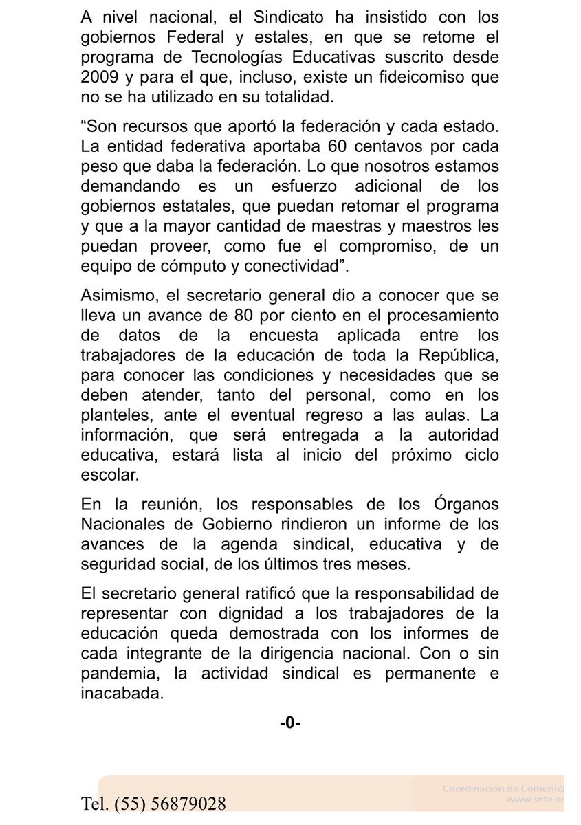 palomitarelowde's tweet photo. El ⁦@SnteNacional⁩ iniciará campaña para que los alumnos no abandonen la 🏫 así lo estableció su Secretario General,  Maestro 👨🏽‍🏫#AlfonsoCepedaSalas #SNTE #FEDESSP https://t.co/W2sDDhqJNC