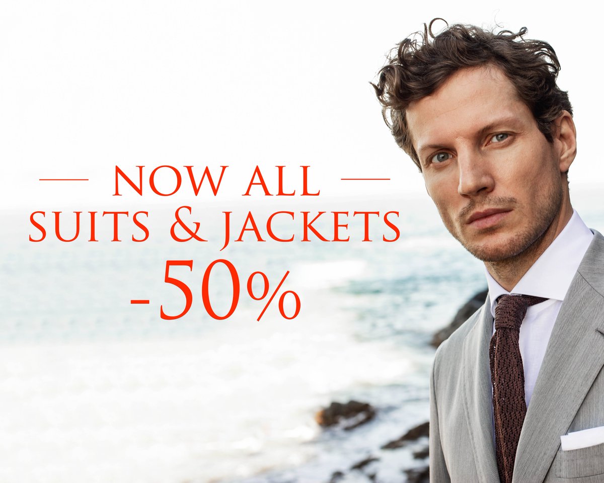 Now all suits &amp; jackets -50%!💥 Shop in store or online at Oger.nl.