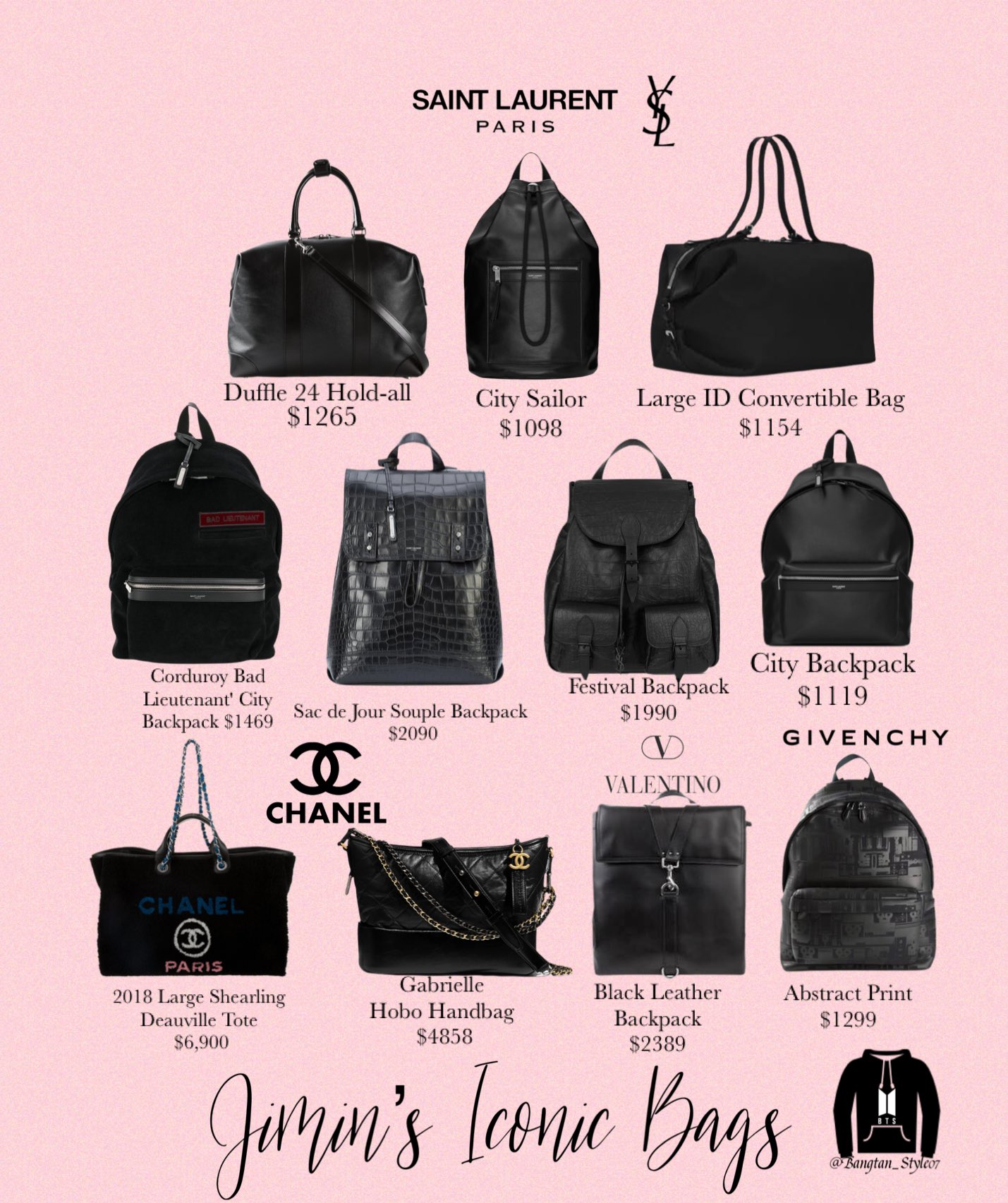 Bangtan Style⁷ on Twitter  Burberry bag, Bts bag, Leather