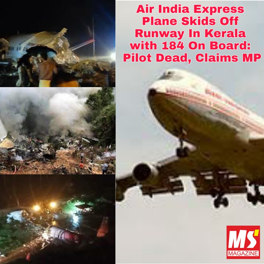 ModernShrines's tweet photo. An Air India Express plane with 191 people on board from #Dubai skidded off the #runway while landing at #Kerala #Kozhikode on Friday.
One of pliots died while many passengers are feared injured, BJP MP #KJ #Alphons said.
#NewsAlert #planecrash #AirIndiaExpress #Pilot #airindia https://t.co/RCgGlFbq0J
