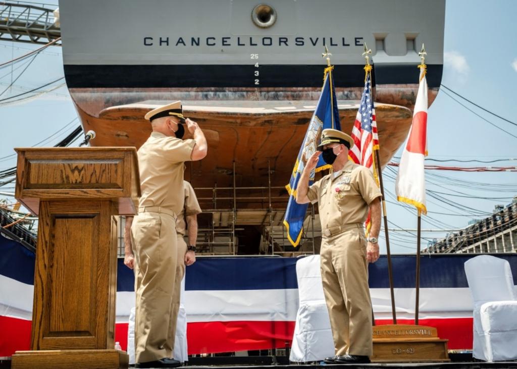 #USNavy's #USSChancellorsville Holds Change of Command: go.usa.gov/xfvXH