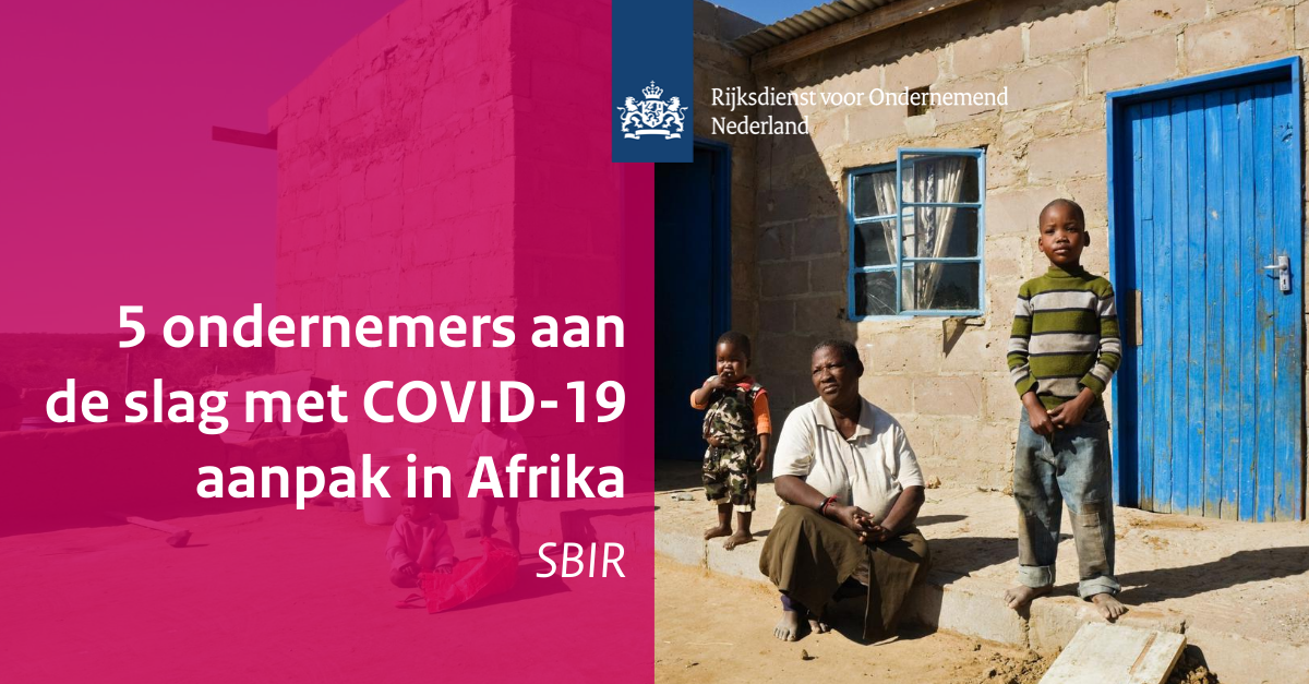 RVO_Innovatie's tweet photo. Uit de #SBIR Developing Markets zijn 5 winnende plannen gekomen die worden uitgewerkt. De innovaties dragen bij aan ondersteuning van de COVID-19 aanpak in Afrika. ➡️ https://t.co/8CaUXeBmAX @FROLICstudio @InukaCare @TMCwo @thesocialimpact @MinBZ #innovatie https://t.co/5Rd9mhXtVd