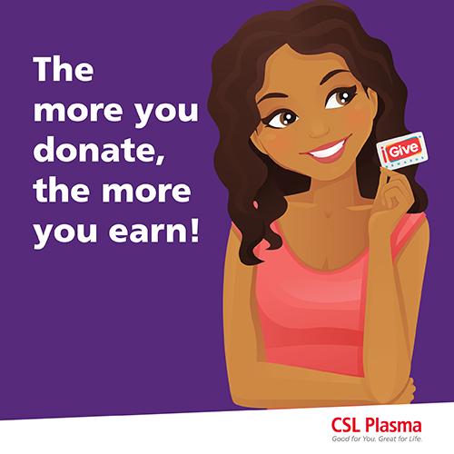 CSL Plasma on Twitter "Our iGive Rewards Program allows us to reward