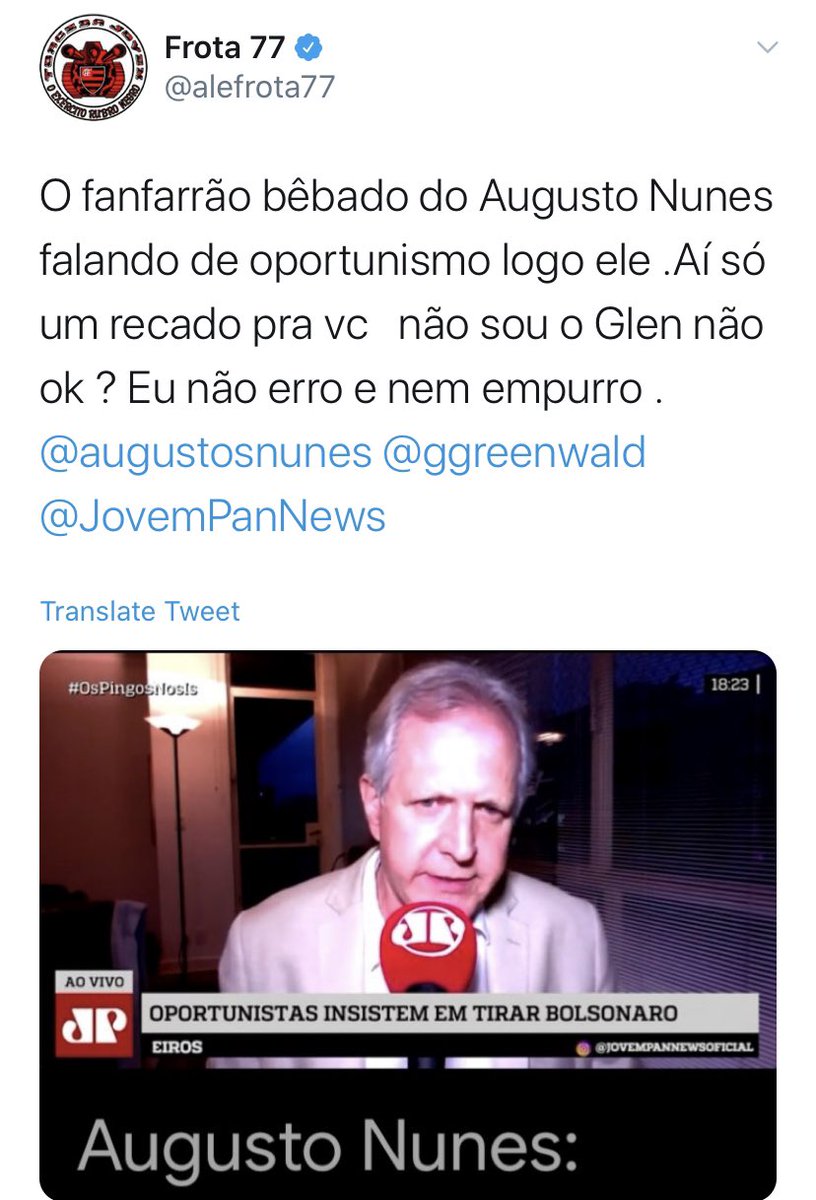Era só para perguntar se isso é discurso de ódio: