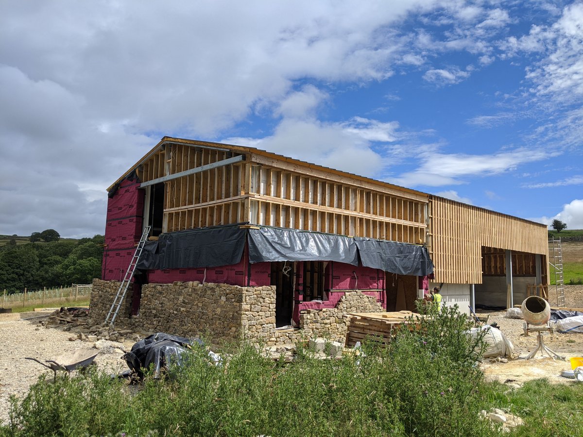 Work on the new #eco building at Bank Woods for <a href="/MakeItWilder/">Make it Wild</a> is progressing well.

The building will enable the management of the 45 hectare wood in @NidderdaleAONB
<a href="/VisitNidderdale/">Nidderdale</a> <a href="/Welcome2Yorks/">Welcome to Yorkshire</a> @rewildyorkshire <a href="/RewildingB/">Rewilding Britain</a> #YorkshireRewildingNetwork #bankwoods #makeitwild