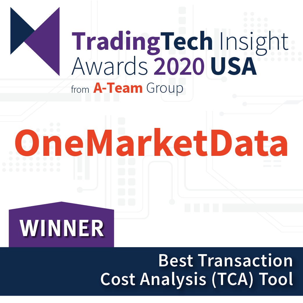 rcmx_algos's tweet image. Uplifting & acknowledging strategic partners is not something that we take lightly - & when we have the chance, we do proudly. Congrats to @OneMarketData for winning "Best TCA Tool" during the 2020 Trading Tech Insight USA Awards. We're proud to partner with with this great team!