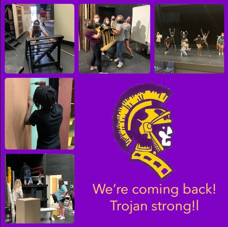 Covid might have stolen our show, now the props have got to go. Hello dolly might be done, but Troupe 32 has just begun. What’s up next? Just wait and see. You’ll  be surprised at what it’ll be!