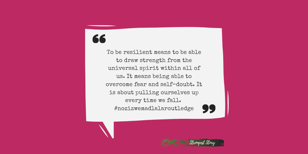 NOZIZWE MADLALA-ROUTLEDGE <a href="/nozizwem/">Nozizwe Madlala-Routledge</a> speaks to us on the value of forgiveness &amp; learning to work with those who cause us pain. Her resilient story of overcoming racial &amp; gender discrimination is remarkable:“I was raised by a very strong woman..." Read more: strongeststory.com/womensmonthsto…
