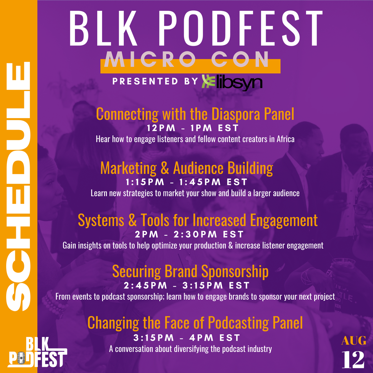 Did you register for the .@BlkPodfest Micro Con? It's free - buff.ly/3gyPtI2 

The Blk Podfest Micro Con takes place on Aug 12th &amp; is part of <a href="/podfestexpo/">Podfest Multimedia Expo #podfest25 #Podfam</a> Global Summit presented by <a href="/libsyn/">Libsyn</a>