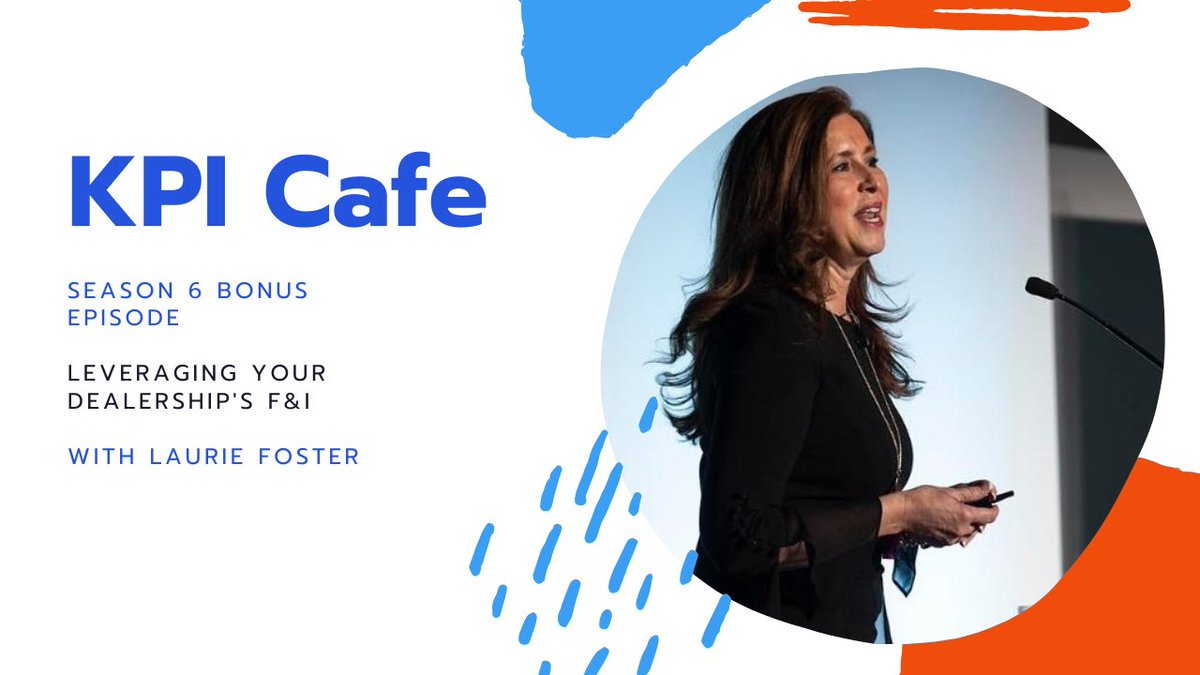 This season of the #KPICafe was about creating a more efficient and profitable fixed ops department.

That's why Laurie Foster's thought leadership on F&amp;I fits in perfectly with the content. This bonus episode will go live on Monday: bit.ly/2lAyOMK

#automotiveindustry