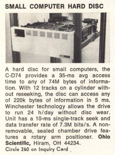 an OSI hard disk? interesting. 74M is quite a bit for a small computer at the time.