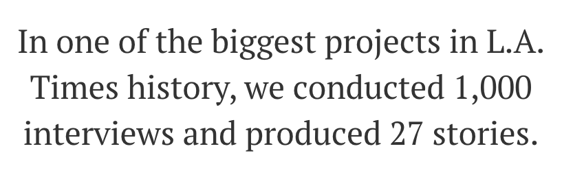 When the project published in the summer of 1983, it was well received by the community. Still, the  @latimes editor Bill Thomas twice refused to nominate the series for a Pulitzer. It took a third push from the team to get him to finally relent.