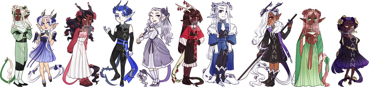 New sets up today! Bloodhunters & Dragons, though unfortunately the latter sold out completely on Patreon!
fav.me/de2dgfw
fav.me/de2dgn7
#sgathanart #sgathanadopts #adopt #adopts #adoptable #adoptables #bloodhunter #dragon #dragons #characterdesign #chibi