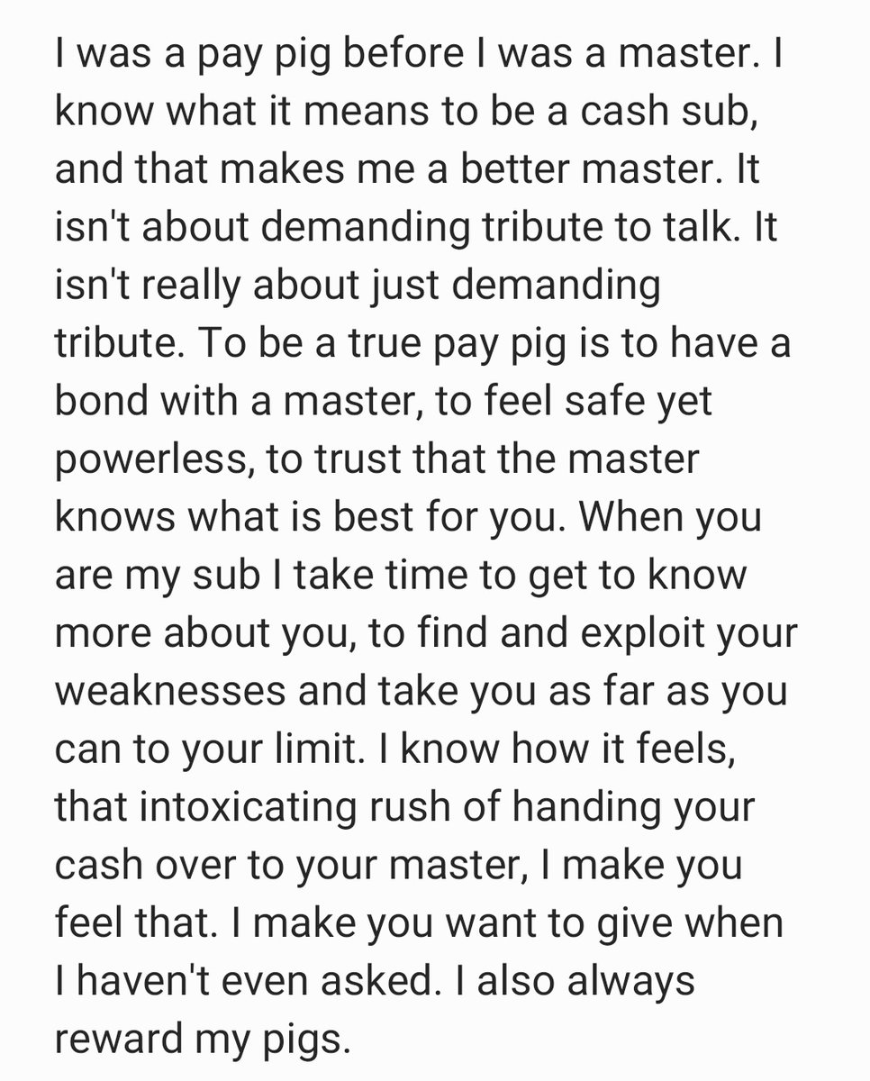 CashSock's tweet photo. A bit about who I am as a Master 😈

Like the sound? DM me

#findom #findomfeet #findomgod #faggot #alphamaster #cashmaster #paypig #cashpig #humanatm
@RtAlphas 
@MASTER_UPDATES https://t.co/qQiXCG3HNq