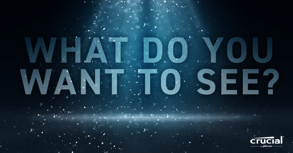 We are moving over to the <a href="/CrucialMemory/">Crucial Memory</a> account on August 17.  We want to make sure we are creating the best content for you.  With that in mind, what sort of content would you like to see on the new merged channel?