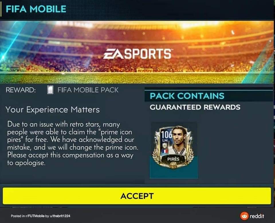 Adi59317199's tweet photo. @EAFIFAMOBILE A lot of people got prime icon in first hour bcs of your bug and very small number of player later got prime icon it's really unfair 
Give us everyone prime icon
Be fair https://t.co/RDTPaAOpaq