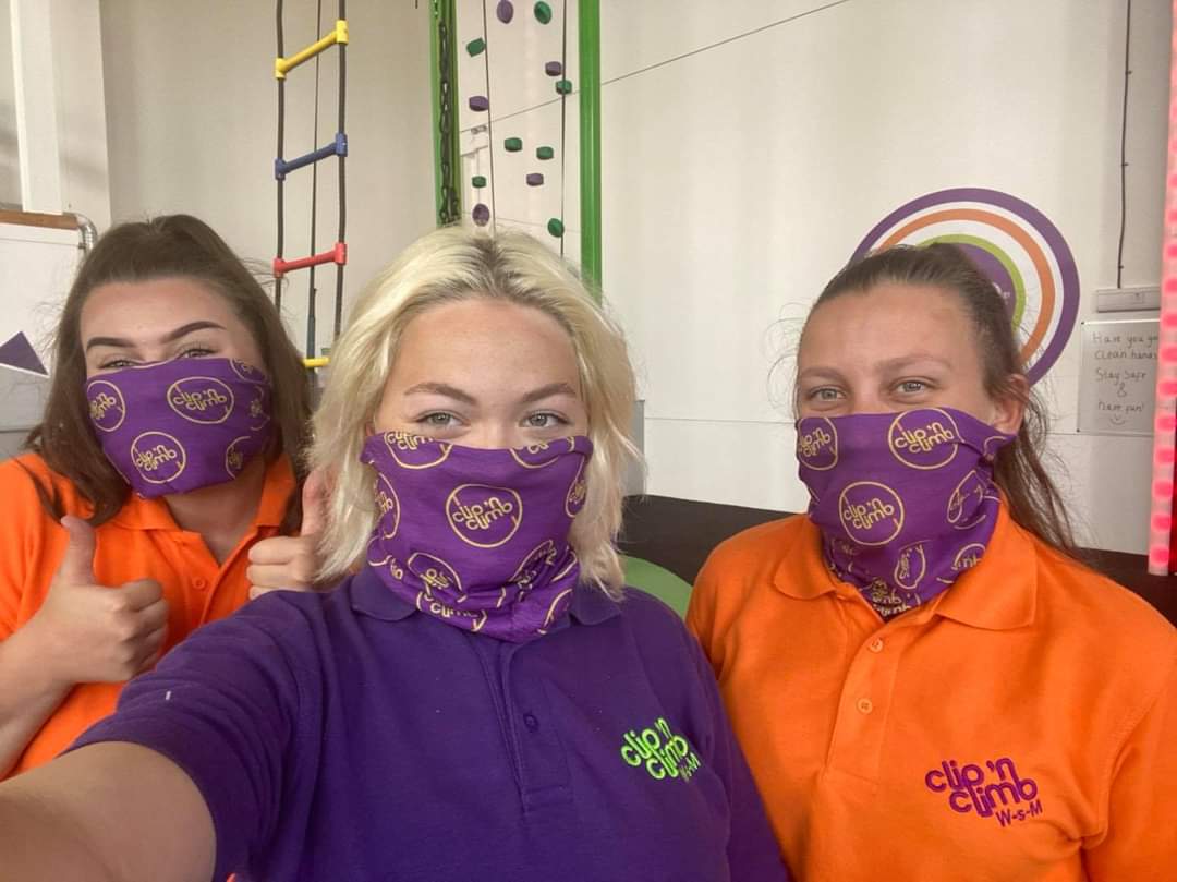 Want your very own Clip ‘n Climb face covering? They are on our booking system now! Add it on to your booking for just £4.99! 

Book online now using the link below or the link in our bio
booking.weston.clipnclimb.co.uk
#westonsuperclimb #cncwsm #clipnclimb