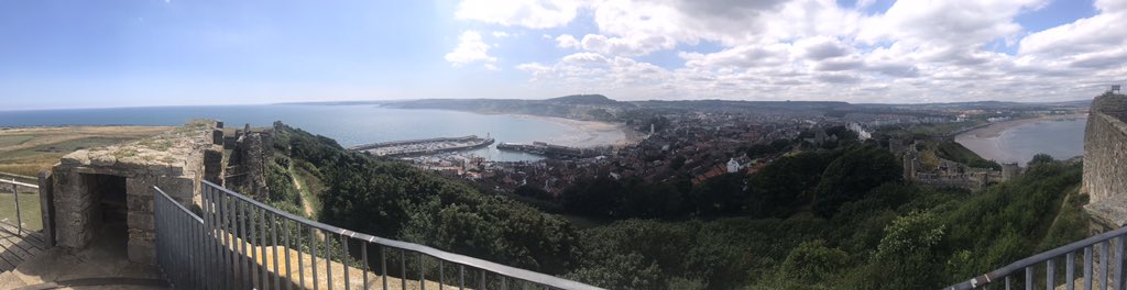 Some of the views from the clifftop at #ScarboroughCastle. Not a bad view :P #PointAndClickPics