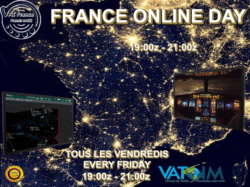 NoticiasAirSim's tweet photo. Empieza el #VATSIMWeekend. Traigo, como de costumbre, algunas sugerencias de eventos en VATSIM:
Como cada viernes tenemos el Frankfurt Friday de 18z a 21z, el Madrid Fridays, de 18z a 20z y el France Online Day de 19z a 21z. https://t.co/v4QjXQl2y7