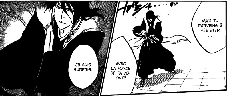 Cependant ce Schrift peut être contré de 2 manières, sois la cible à tellement d'expérience alors elle ne ressent plus la peur grâce à sa volonté, ce qui était le cas de Byakuya lors de leur premier affrontement.