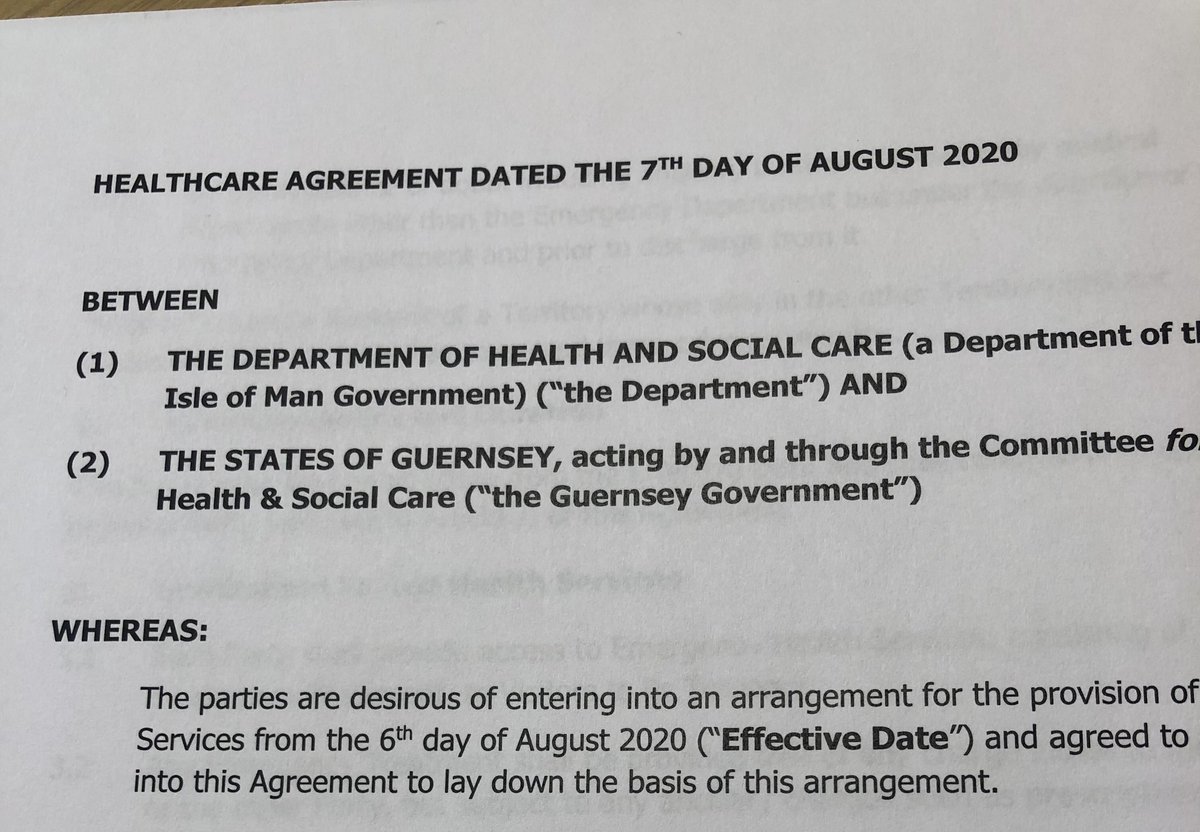 Delighted to have signed Reciprocal Health Agreement with <a href="/iomdhsc/">Department of Health and Social Care</a> today. Talks resuming with UK too.