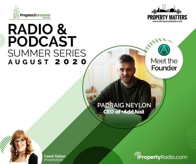 iPropertyRadio's tweet photo. As #PropertyMatters takes a well-deserved break, we have collaborated with @prop_tech for a @DublinSouthFM &amp; #podcast summer series!
 
First up, Pádraig Neylon of @AddJust_ @HearMeRoarMedia produced
 
Listen: https://t.co/g8SDgVwAJ6 

#realestate #construction #proptech #CONtech https://t.co/pNniJfOcue