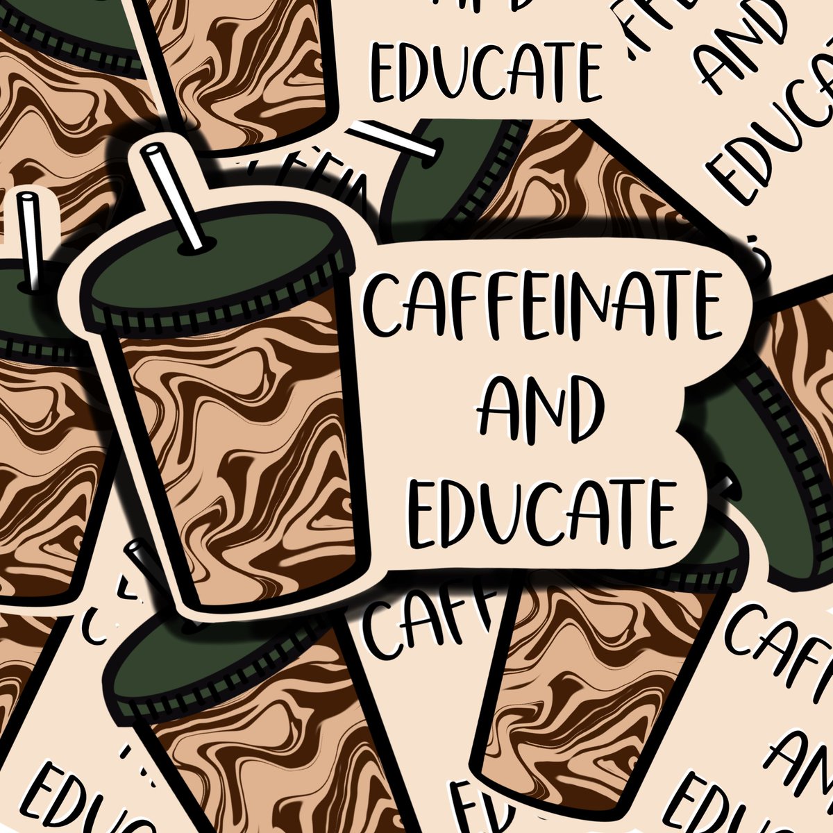 emilybudzilek's tweet photo. This is our life as educators! Newest sticker available now! ☕️👩🏼‍🏫 #caffeinateandeducate #teacherssupportteachers https://t.co/UORbvkpacs https://t.co/H7CoSB9xoR