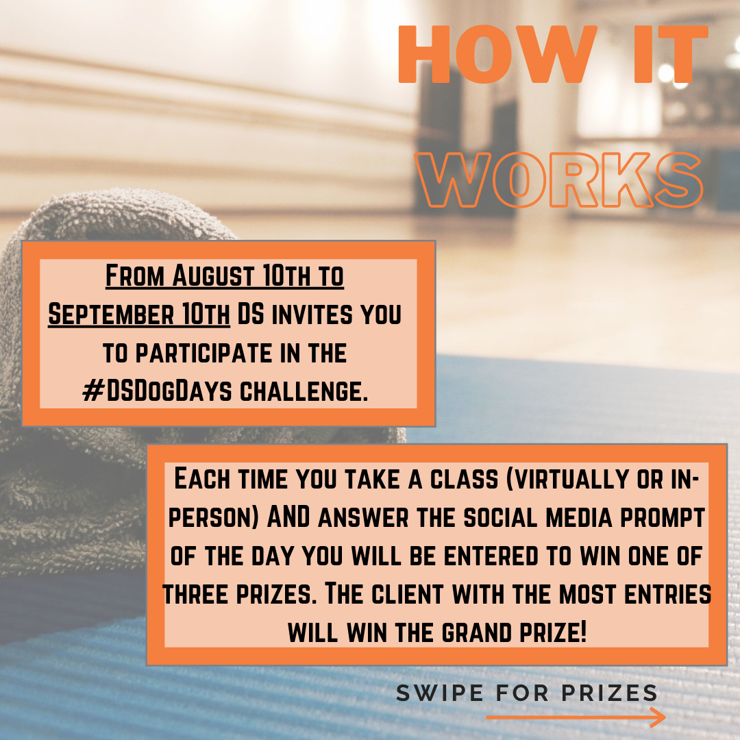 shape_method's tweet image. ⭐BIG ANNOUNCEMENT⭐#DSDogDays Challenge will begin this Monday, August 10th! Swipe for details and a chance to win some AMAZING prizes! 

#DSDogDays #AustinFit #Barre #Pilates #FitFam #keepaustinfit #local #austintexas