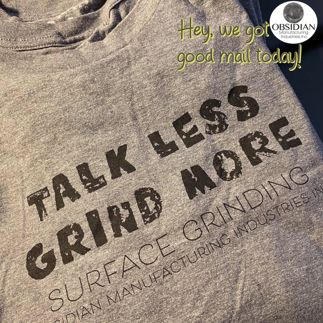 ObsidianMfg's tweet photo. Hey, we got good mail today!📬😉 Thanks @rockfordartdeli We love them! ❤️ #HereForGoodRKFD #TShirt #WorthTheWait #ObsidianMFG #RockfordIL #TalkLessGrindMore https://t.co/fykTbF8w9p