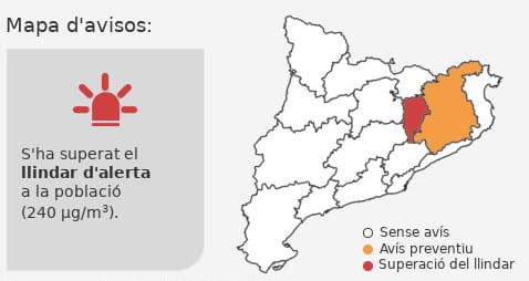 OsonaRespira's tweet photo. Avui a Vic hem superat el nivell d’alerta d‘Ozó troposfèric: 244 ug/m3. 
En aquests moments l’aire que respirem perjudica la salut i mata. Estem MOLT per sobre del que recomana la OMS. Seguirem reclamant mesures immediates. 
#proucontaminacio #osonarespira https://t.co/ucrY4qJbHz
