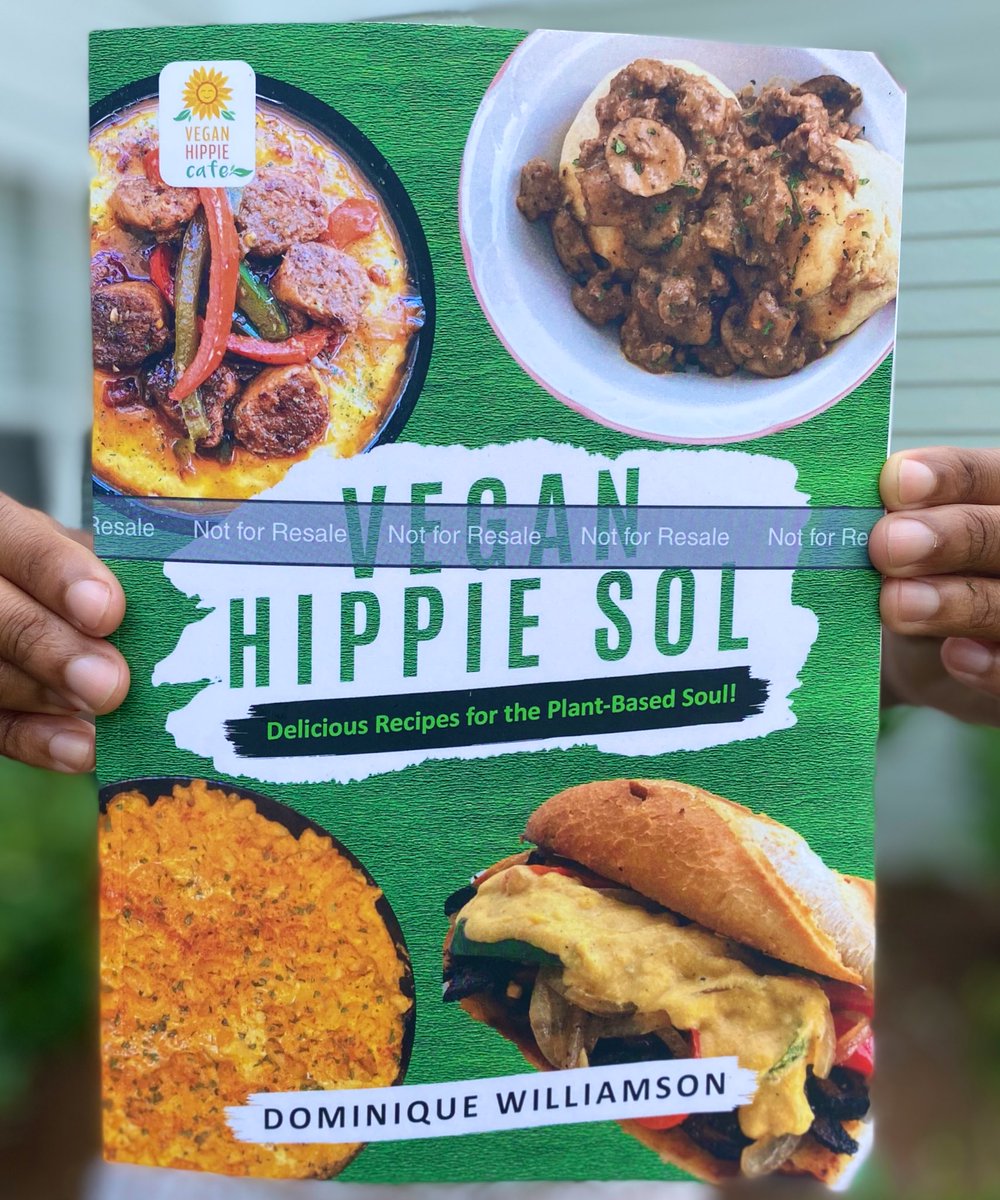 Dominique 🌱 (@veganhippiesol) on Twitter photo The physical copy of my baby is now available for pre-order. I have worked so hard on this book and I am so grateful that I get to share it with all of you. Five recipes were added. 20 recipes total along with a grocery list! Available for $14.99 🌱 
veganhippiecafe.com/product-page/v… The physical copy of my baby is now available for pre-order. I have worked so hard on this book and I am so grateful that I get to share it with all of you. Five recipes were added. 20 recipes total along with a grocery list! Available for $14.99 🌱 
veganhippiecafe.com/product-page/v…