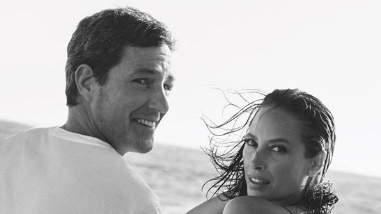 HighlanderShop's tweet photo. Christy Tarlington with her husband Ed Barnes in Calvin Klein perfume "Eternity"'s new advertising campaign. The face of Christie for Calvin Klein first appeared in 1988. 32 years later,she is still in the brand campaign. https://t.co/EirR14PX9u