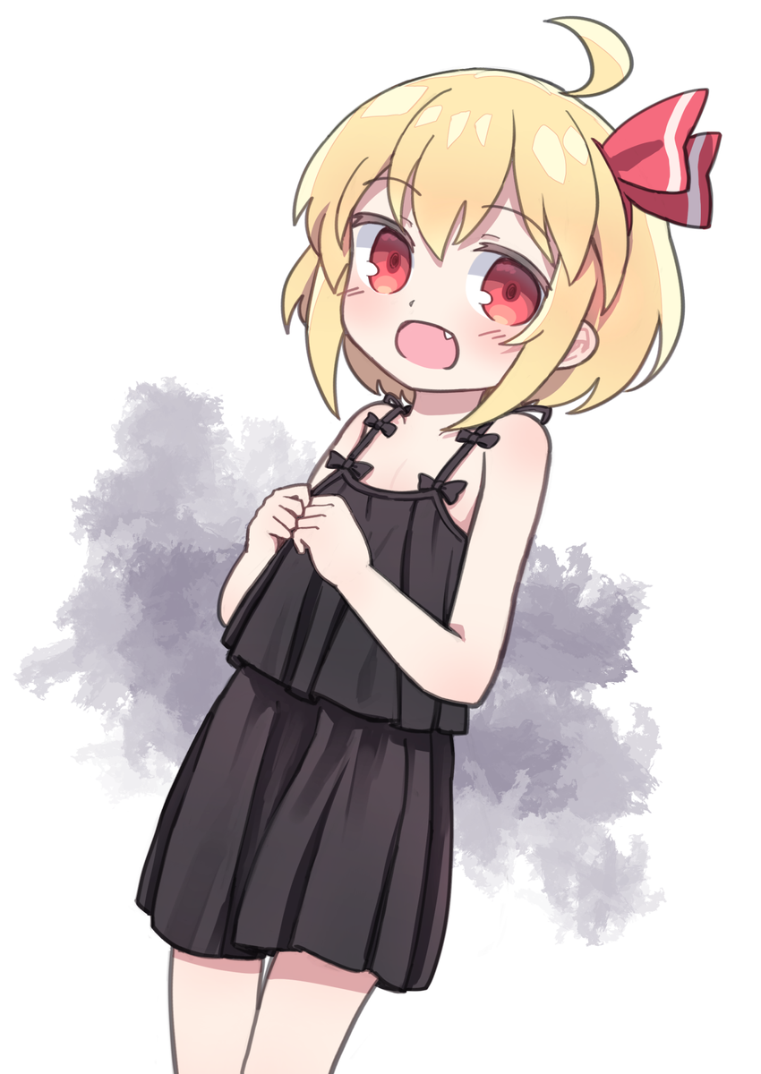 ルーミア(東方プロジェクト) 「水着ルーミア 」|きびさけのイラスト