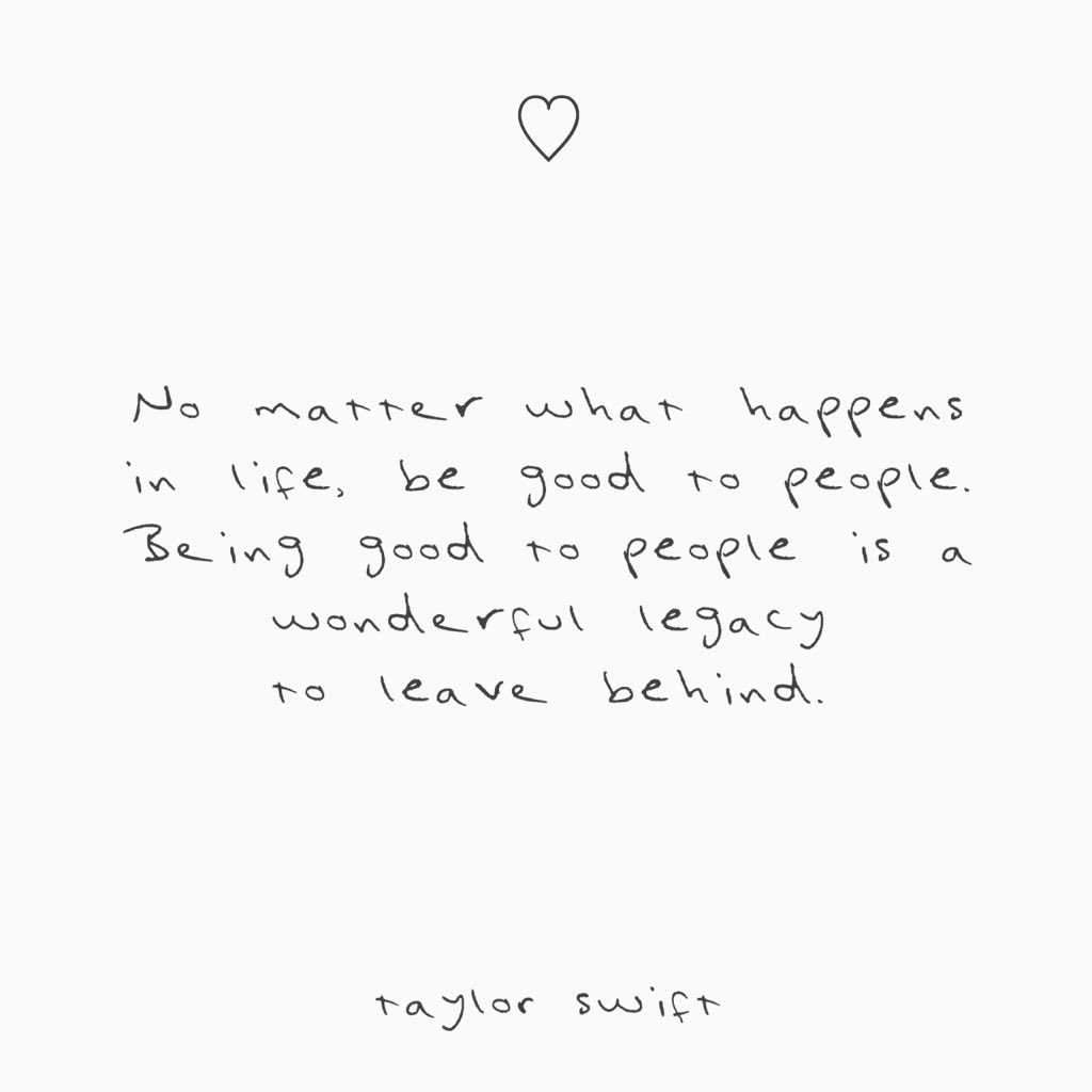 a thread of reminders from taylor swift herself 