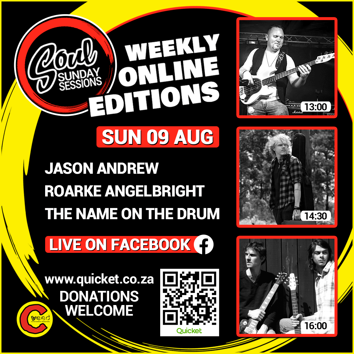 CWeedEvents's tweet image. Amazing live music online this Sunday and every Sunday facebook.com/cweedevents Help keep Soul Sunday Sessions alive qkt.io/227yWh