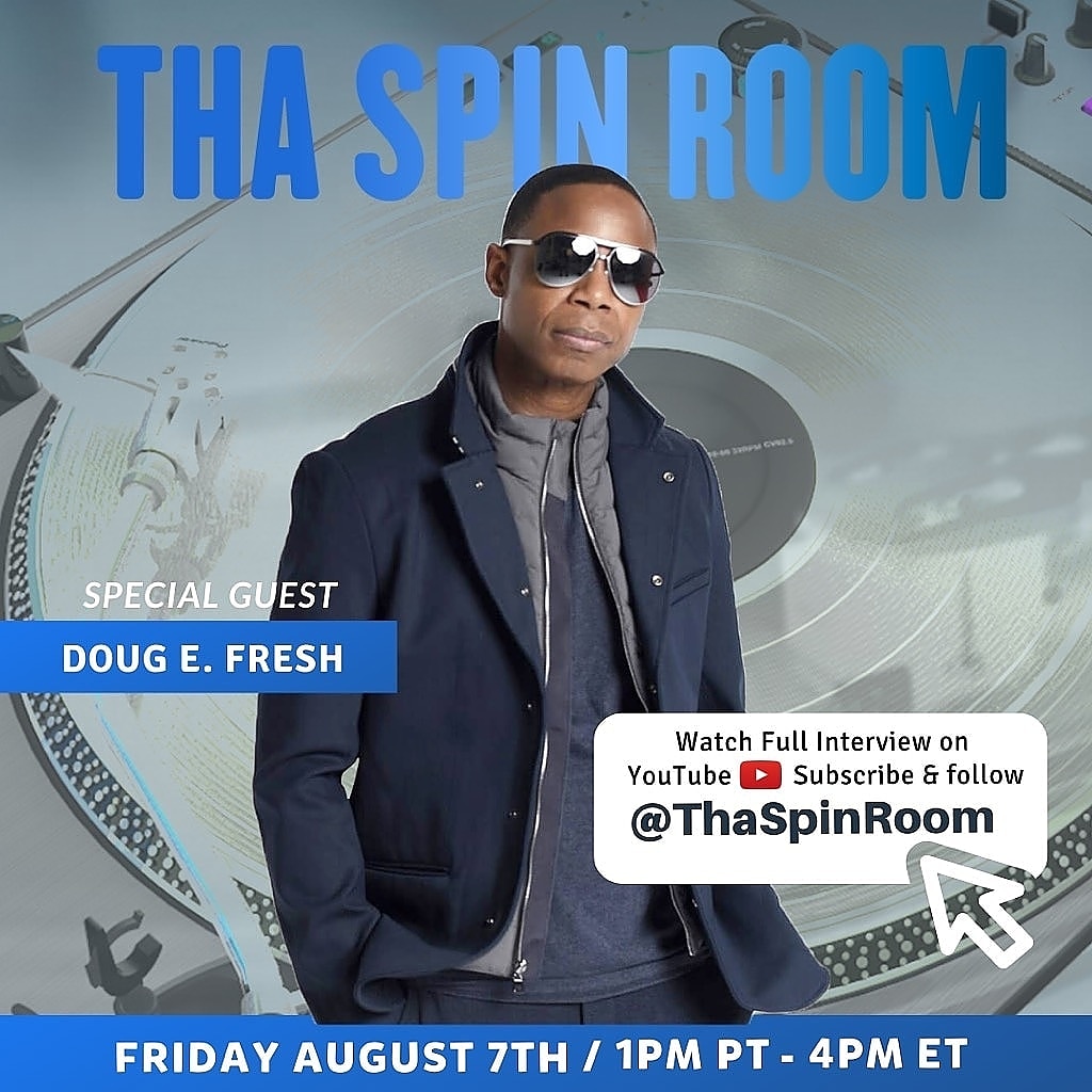 thaspinroom's tweet photo. Oh yeah!! It's going down 1PM PST /4PM  EST #FRIDAY we have The World's Greatest Entertainer @RealDougEFresh 💥 Live in the building with #ThaSpinRoom crew‼ Set your notification 🛎 on 👉🏾https://t.co/57Z1ychaoT👈🏾 #linkinbio. https://t.co/tDPxhslVMm