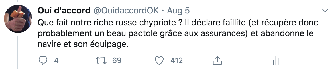 (4) J’insiste sur le « PROBABLEMENT ».Dès leur apparition au XVIIème siècle dans le transport maritime, une fonction majeure des assurances sous leur forme moderne est la protection des profits et intérêts du patronat.Pour celles et ceux que le sujet...