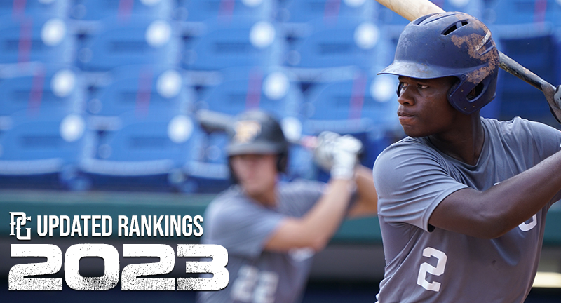 PerfectGameUSA's tweet photo. Updated Class of 2023 Rankings 

🔗 https://t.co/Ai3Pf5UsFz https://t.co/HDax1EjM7g
